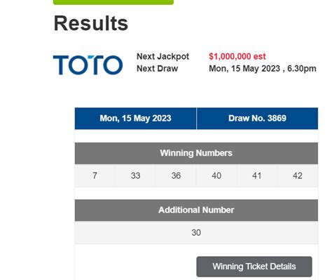 toto singapore results